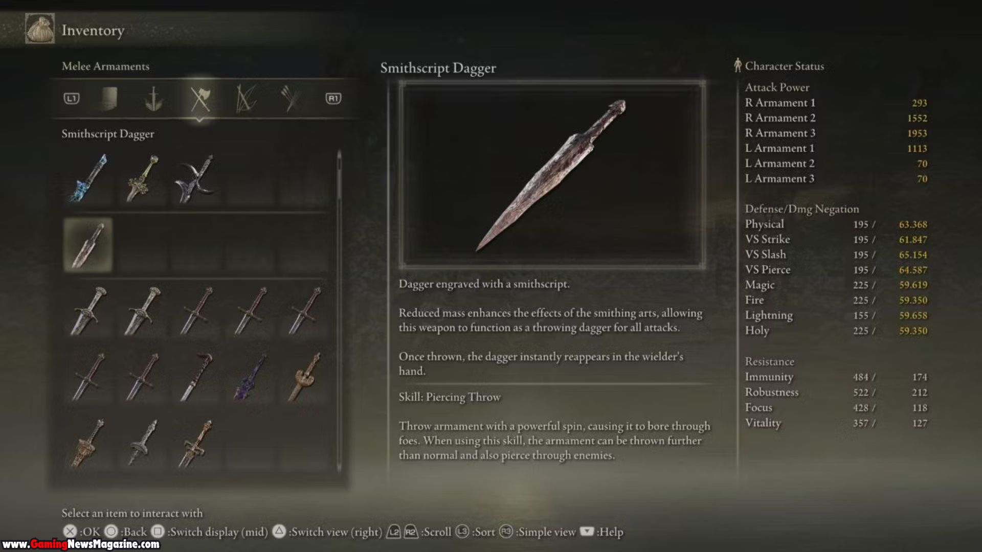 Smithscript Dagger Elden Ring Shadow of the Erdtree DLC